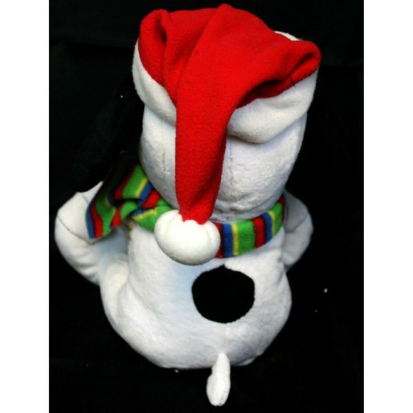 2011 Gemmy Peanuts Snoopy Woodstock Christmas Animated Plush Stuffed Animal 12" - Picture 3 of 12